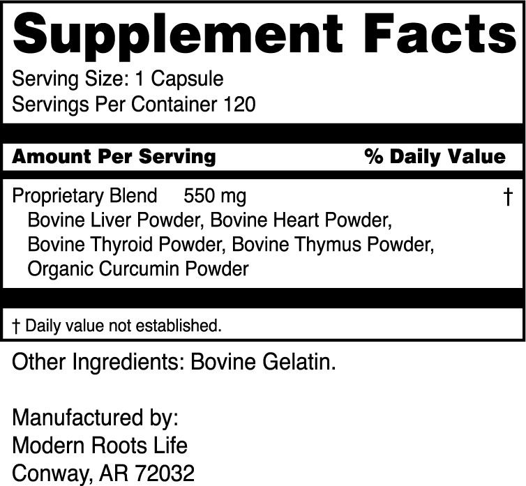 Grass Fed Beef Liver Capsules